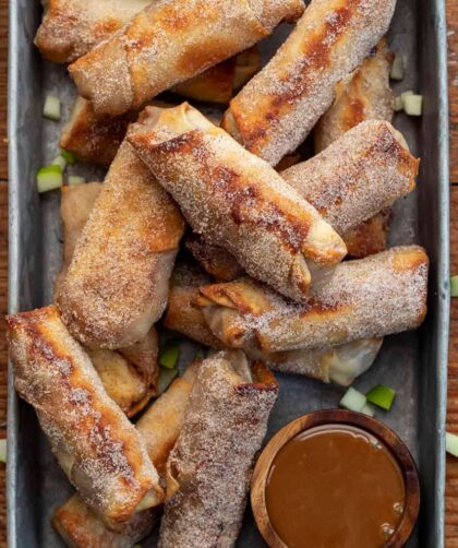 Apple Crisp Egg Rolls