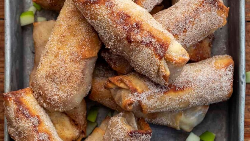 Apple Crisp Egg Rolls