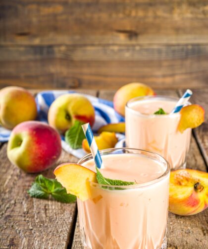 Peach Ice Cream Smoothie