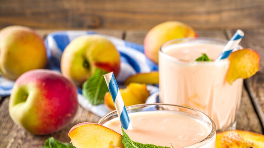 Peach Ice Cream Smoothie