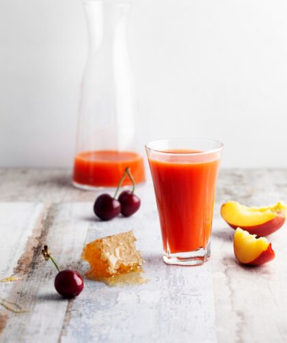 Cherry And Peach Smoothie