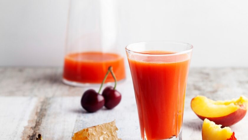 Cherry And Peach Smoothie