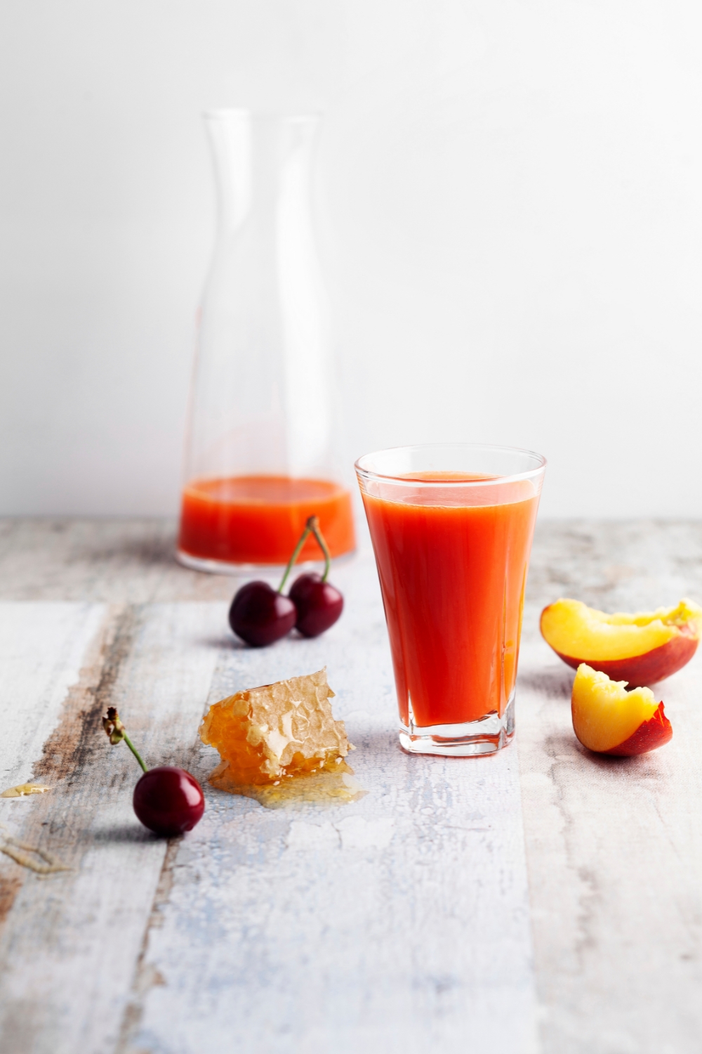 Cherry And Peach Smoothie