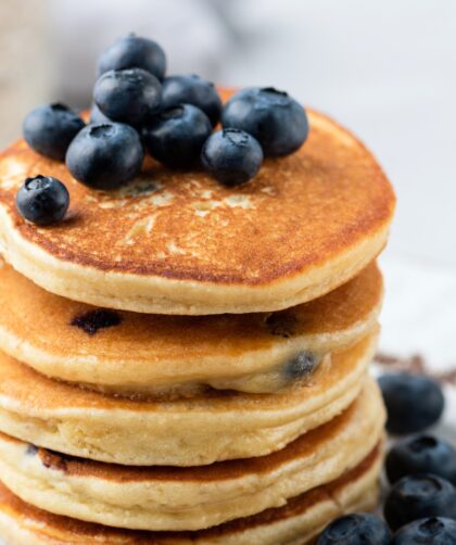 Healthy Blueberry Pancakes