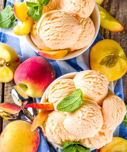 Peaches And Cream Ice Cream