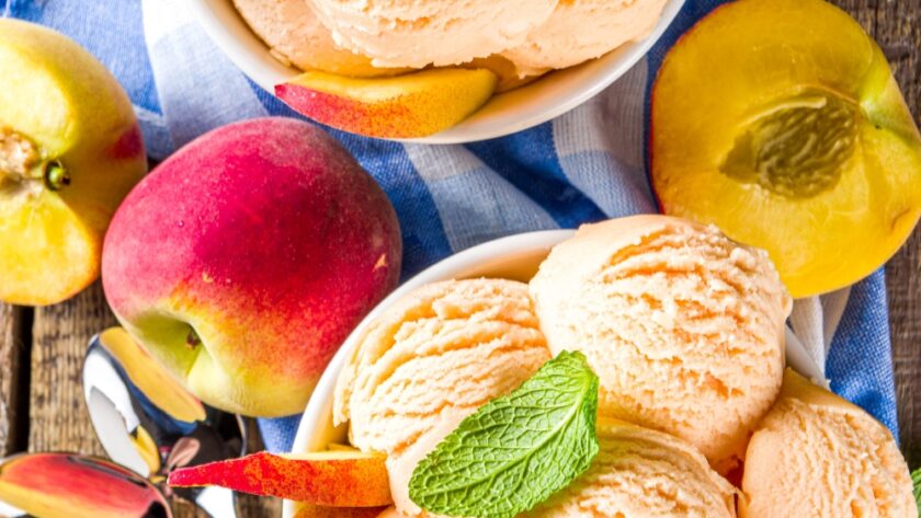 Peaches And Cream Ice Cream