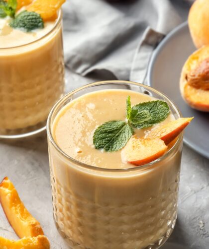 2 Ingredient Peach Smoothie