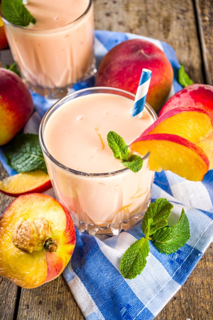 Peach Ice Cream Smoothie