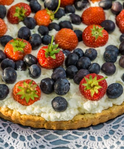 Strawberry And Blueberry Tart