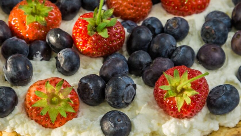 Strawberry And Blueberry Tart