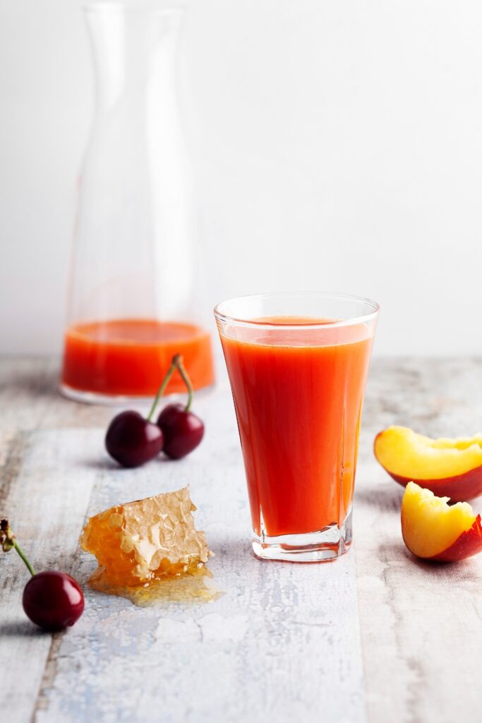 Cherry And Peach Smoothie