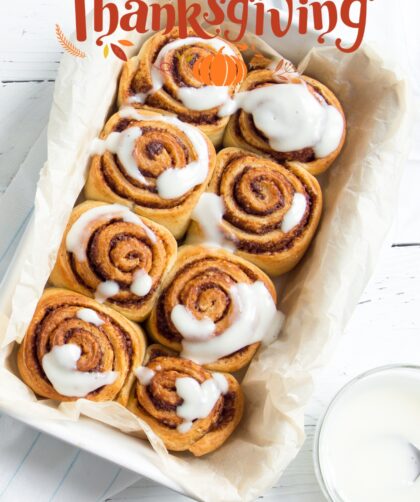 Thanksgiving Cinnamon Roll Cookies