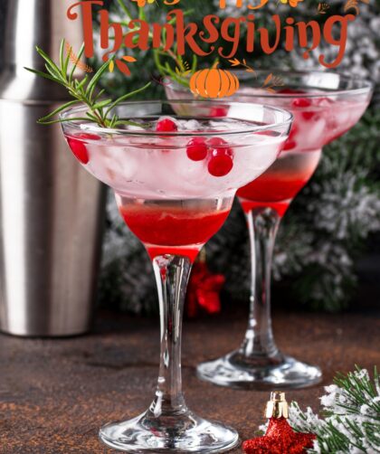 Thanksgiving Cranberry Martini