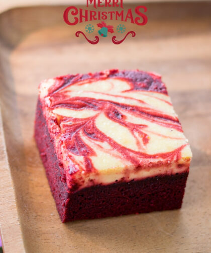 Christmas Red Velvet Brownies