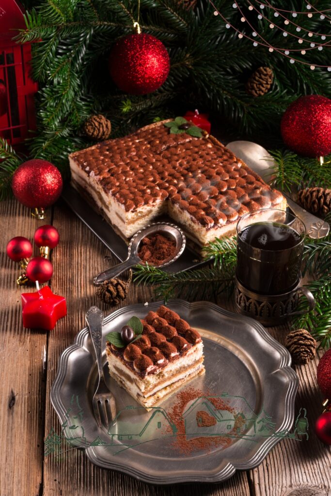 Christmas Tiramisu Cake