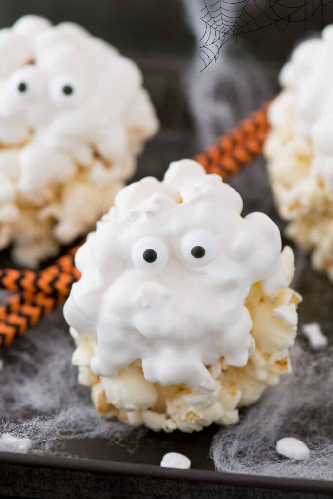 Halloween Ghost Popcorn Balls