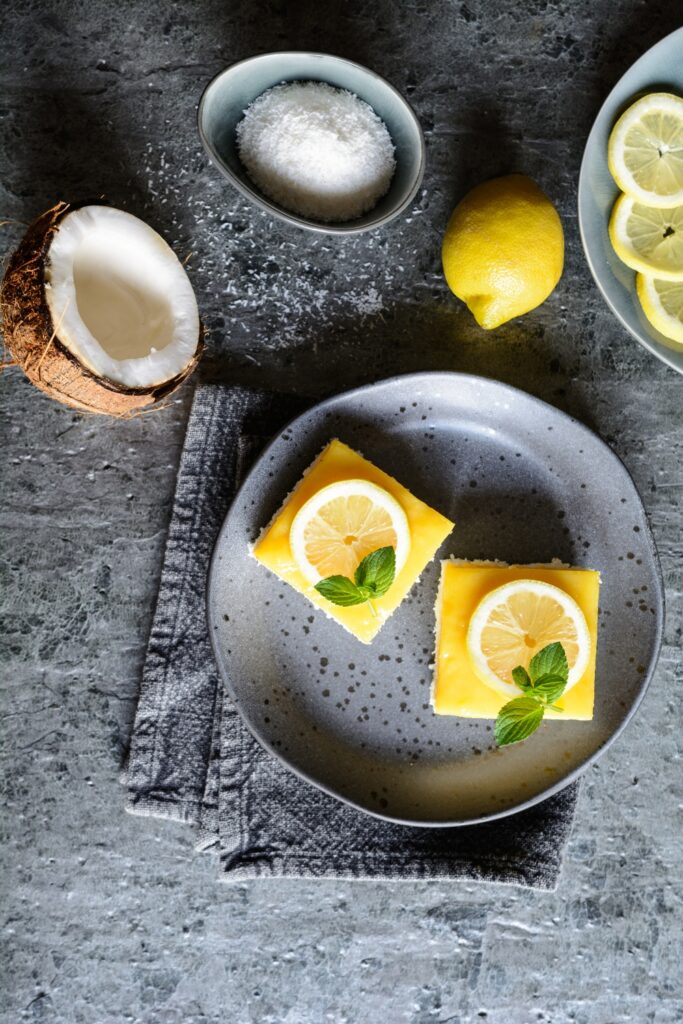 Lemon And Coconut Brownies