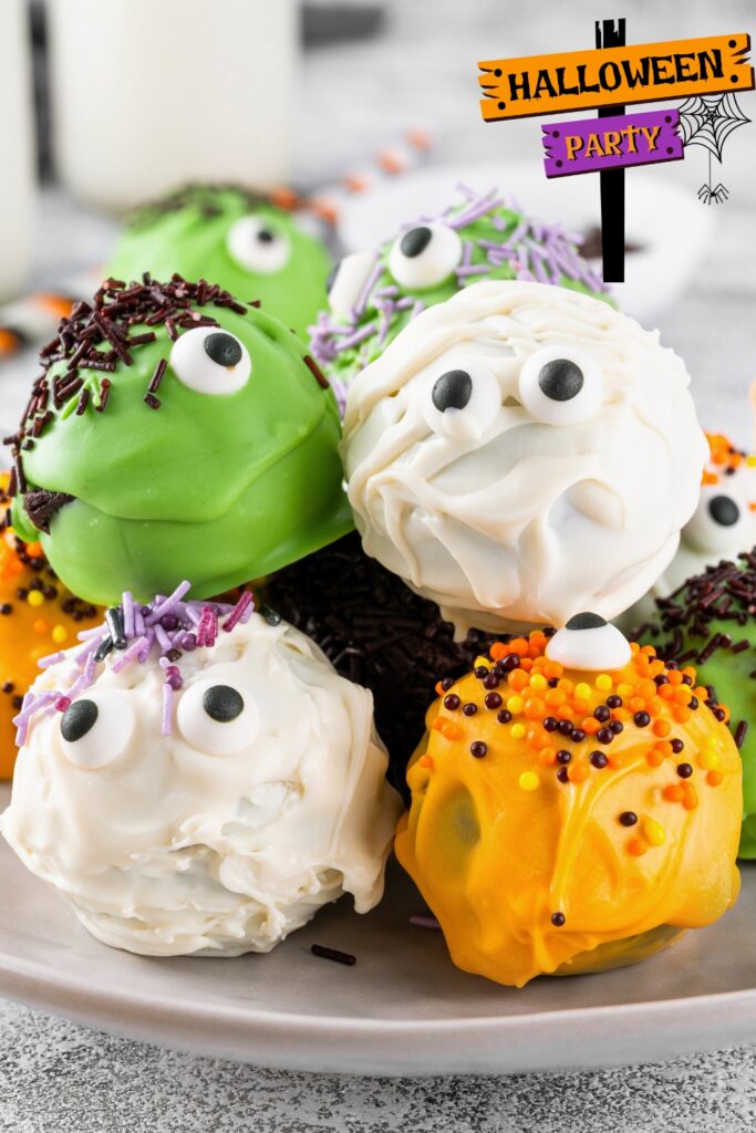 Halloween Monster Cake Balls