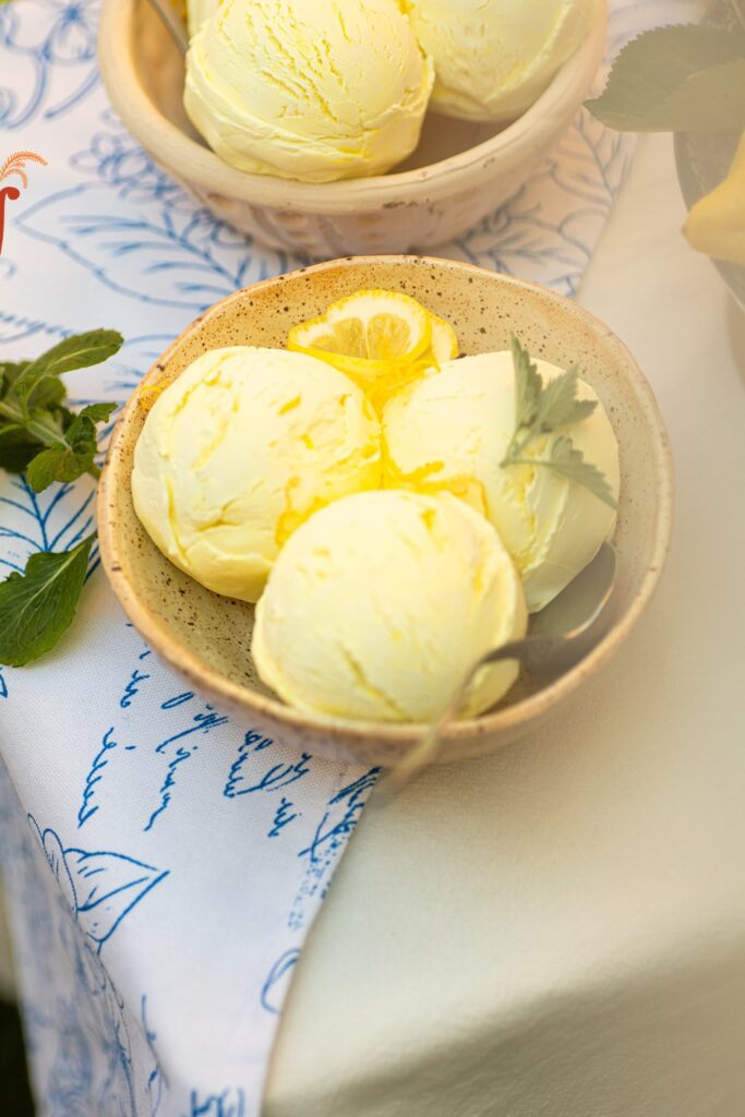 Lemon Curd Ripple Ice Cream