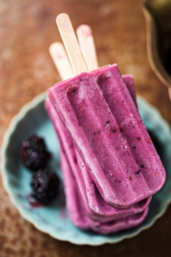 Blueberry Yogurt Popsicles Recipe