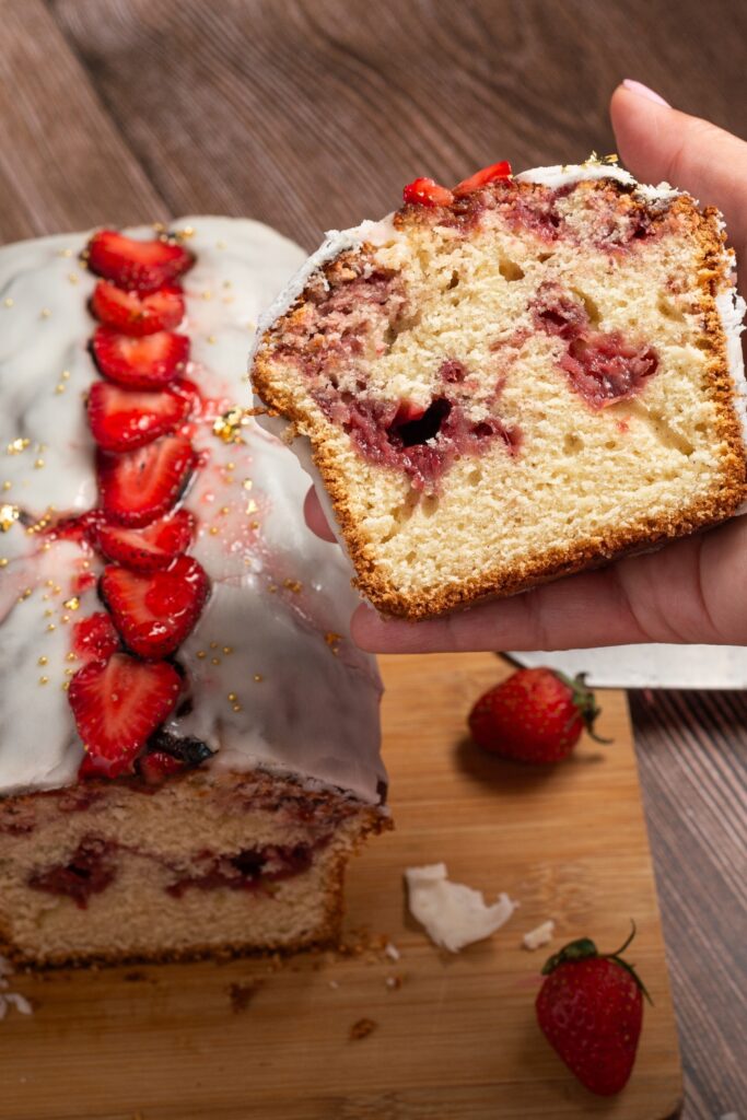 Strawberry Swirl Pound Cake