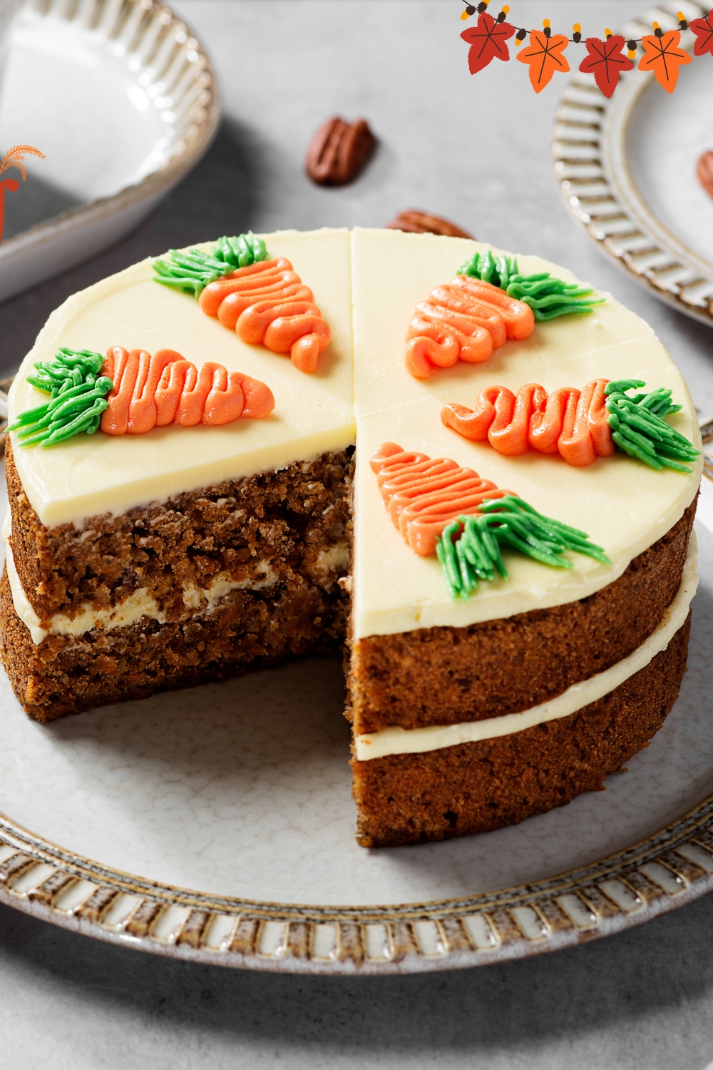 Thanksgiving Carrot Cake - Fruity Desserts