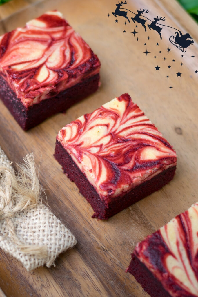 Christmas Red Velvet Brownies