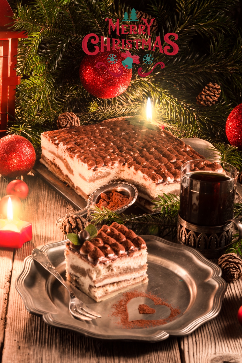 Christmas Tiramisu Cake