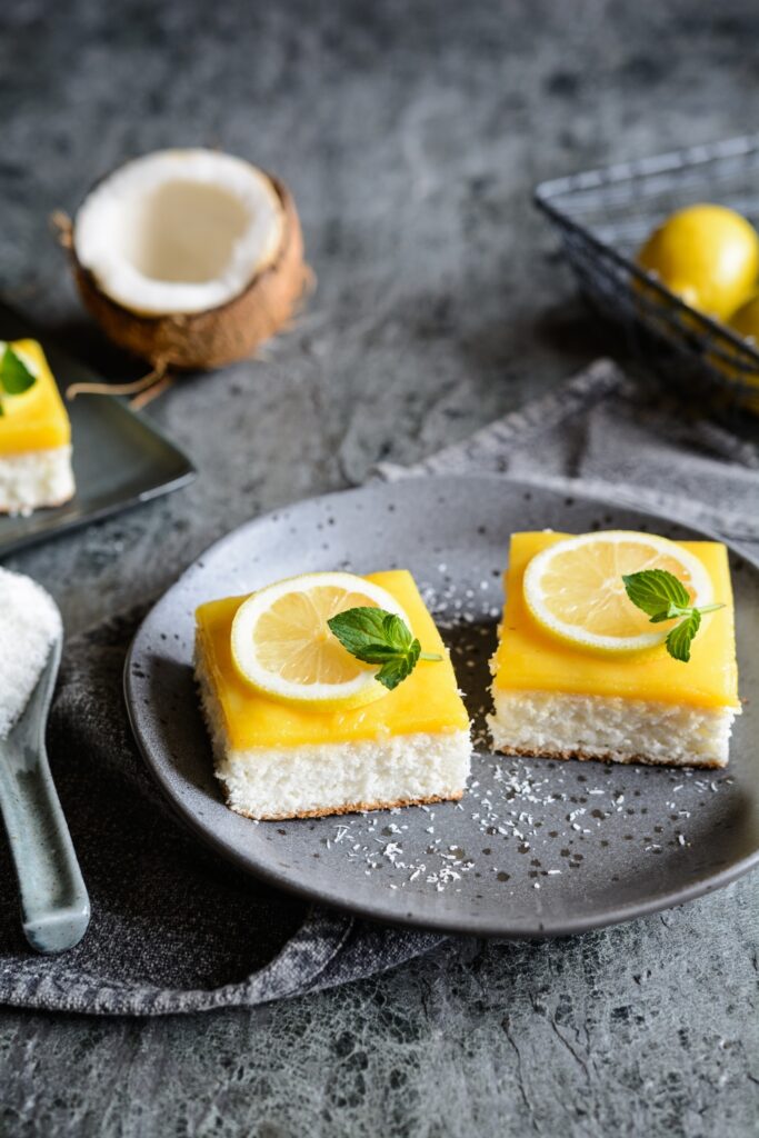 Lemon And Coconut Brownies