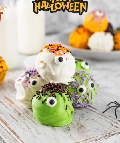 Halloween Monster Cake Balls