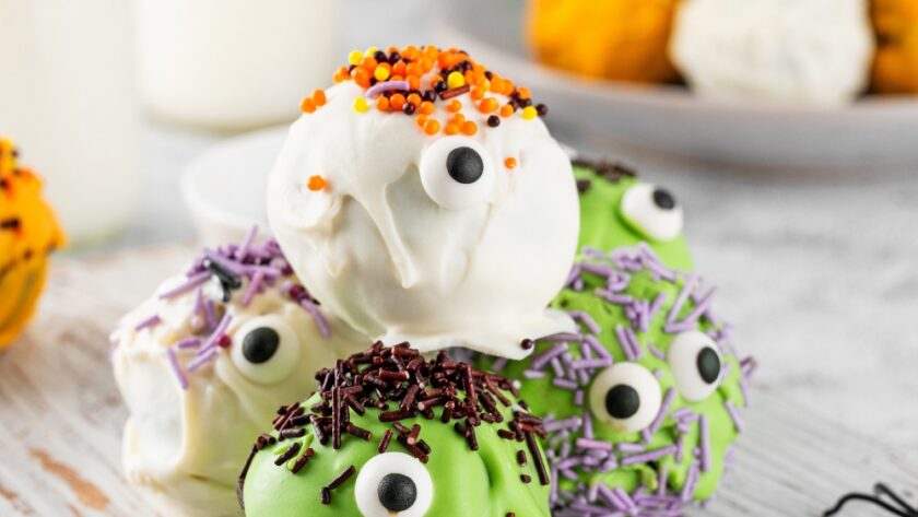 Halloween Monster Cake Balls