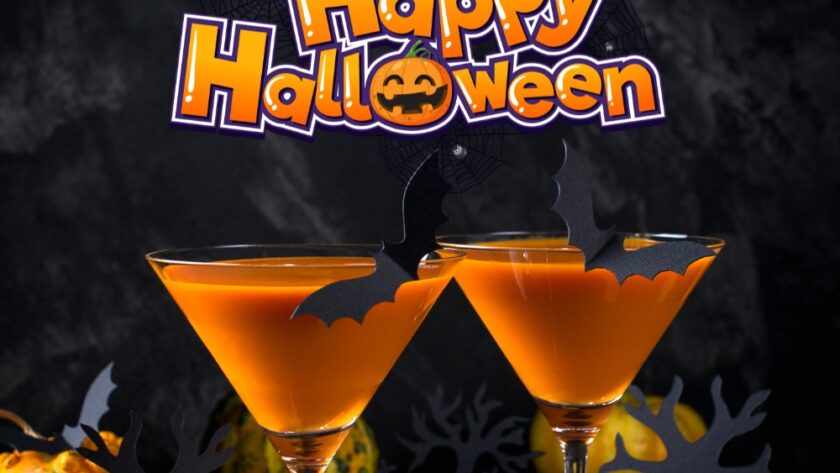 Halloween Pumpkin Orange Cocktail