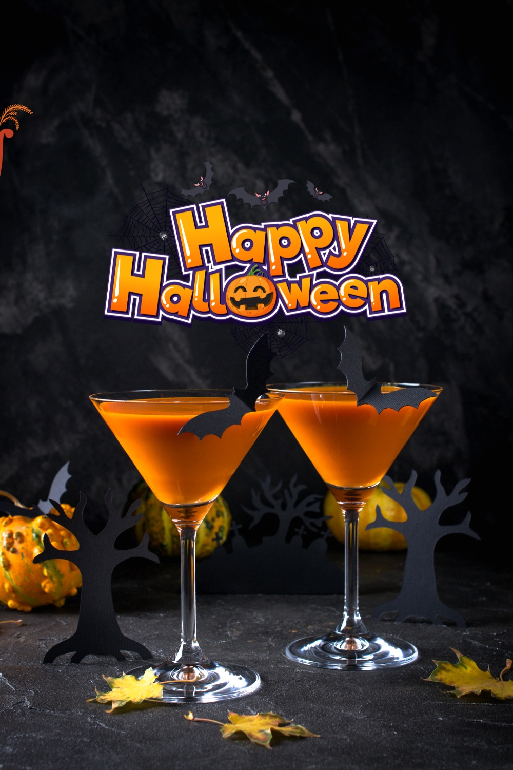 Halloween Pumpkin Orange Cocktail