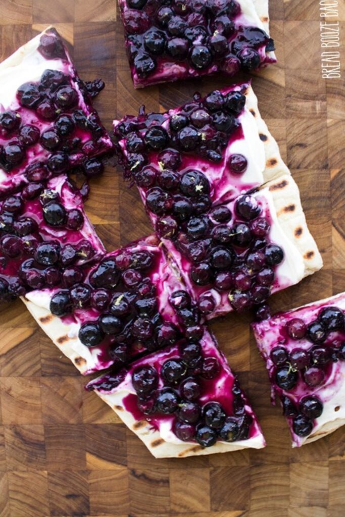 Blueberry Dessert Pizza