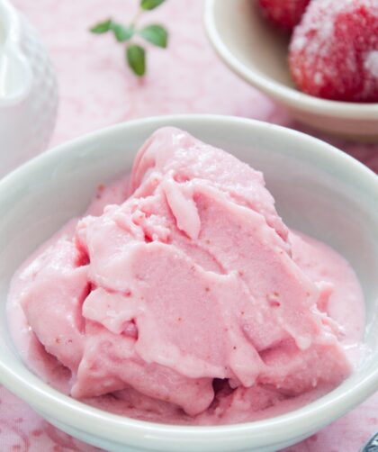 Homemade Strawberry Frozen Yogurt Recipe