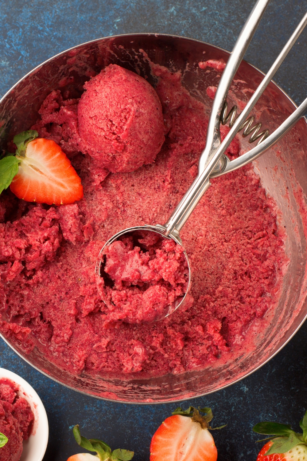 4-Ingredient Strawberry Sorbet