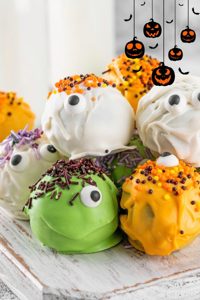 Halloween Monster Cake Balls