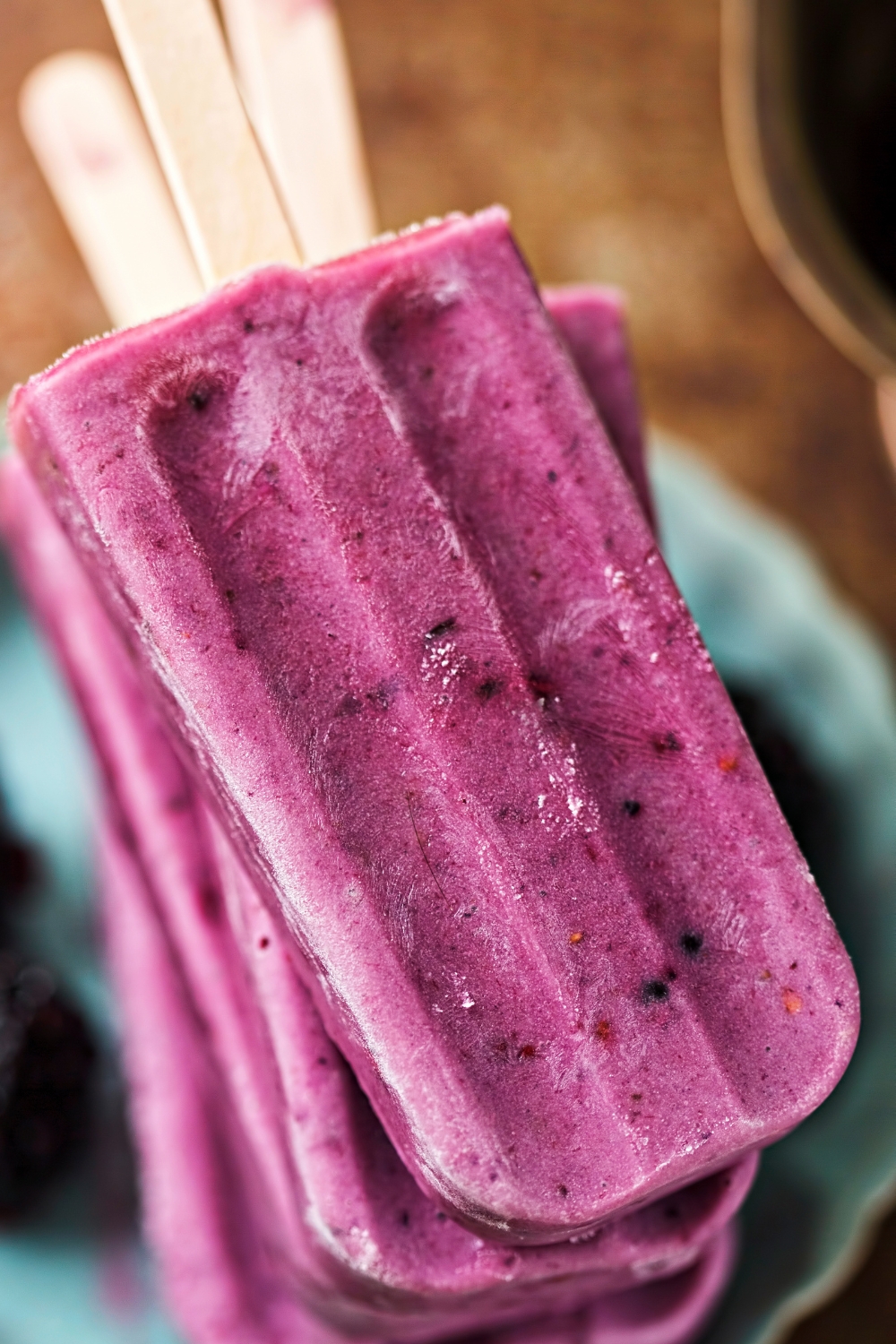 Blueberry Yogurt Popsicles Recipe