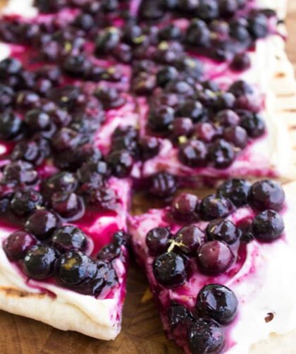 Blueberry Dessert Pizza