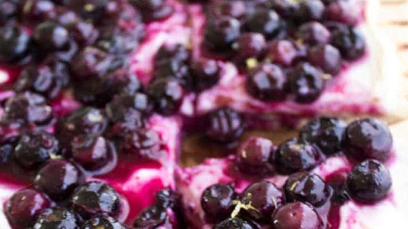 Blueberry Dessert Pizza