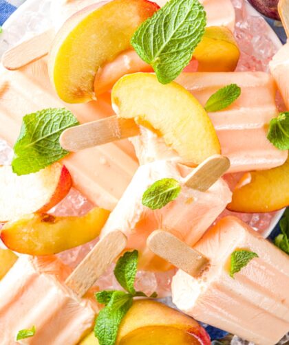 Ripe Peach Popsicles Recipe