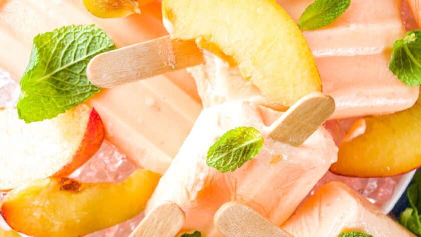 Ripe Peach Popsicles Recipe