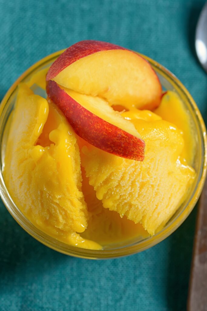 Peach Sorbet No Sugar