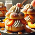 Roasted Peach Cream Puffs