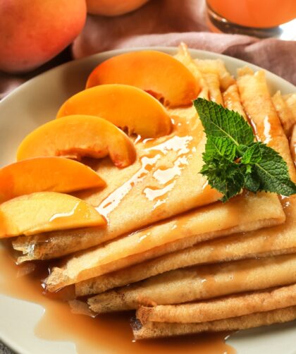 Peach Crepes Recipe