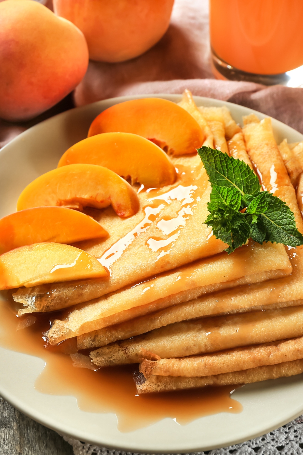 Peach Crepes Recipe 