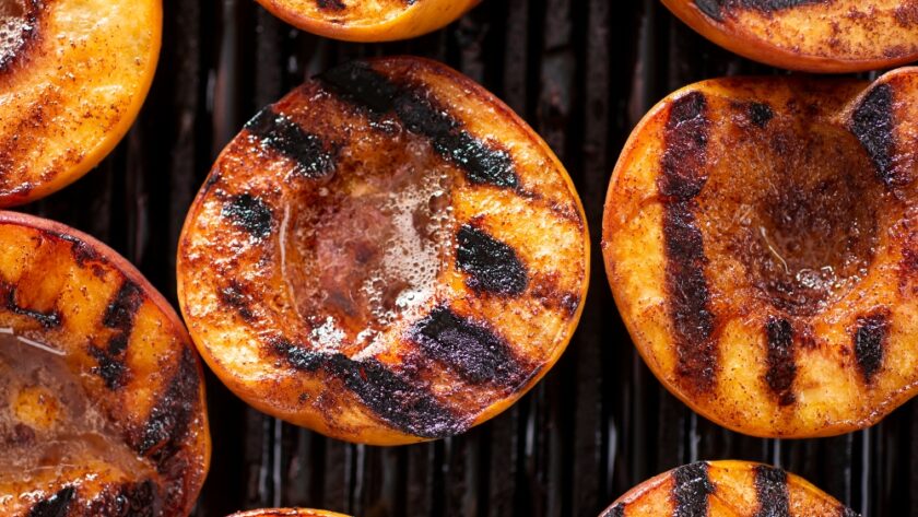 Air Fryer Grilled Peaches