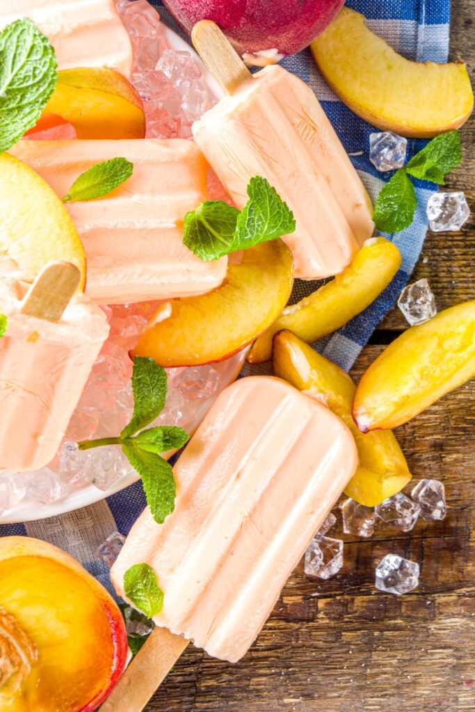 Ripe Peach Popsicles Recipe