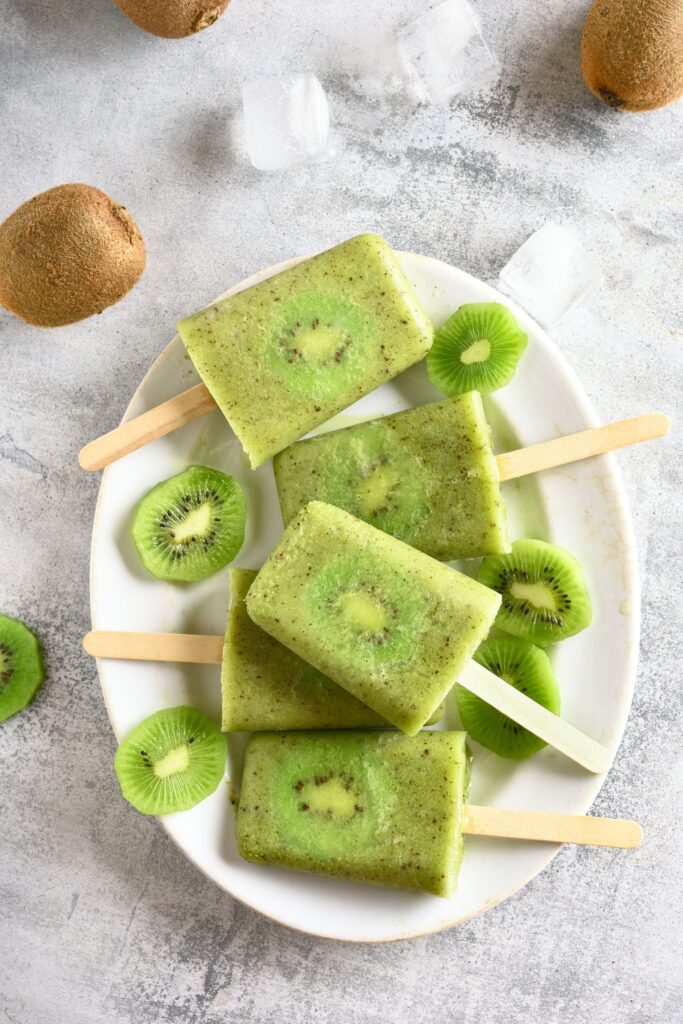 Homemade Kiwi Popsicle