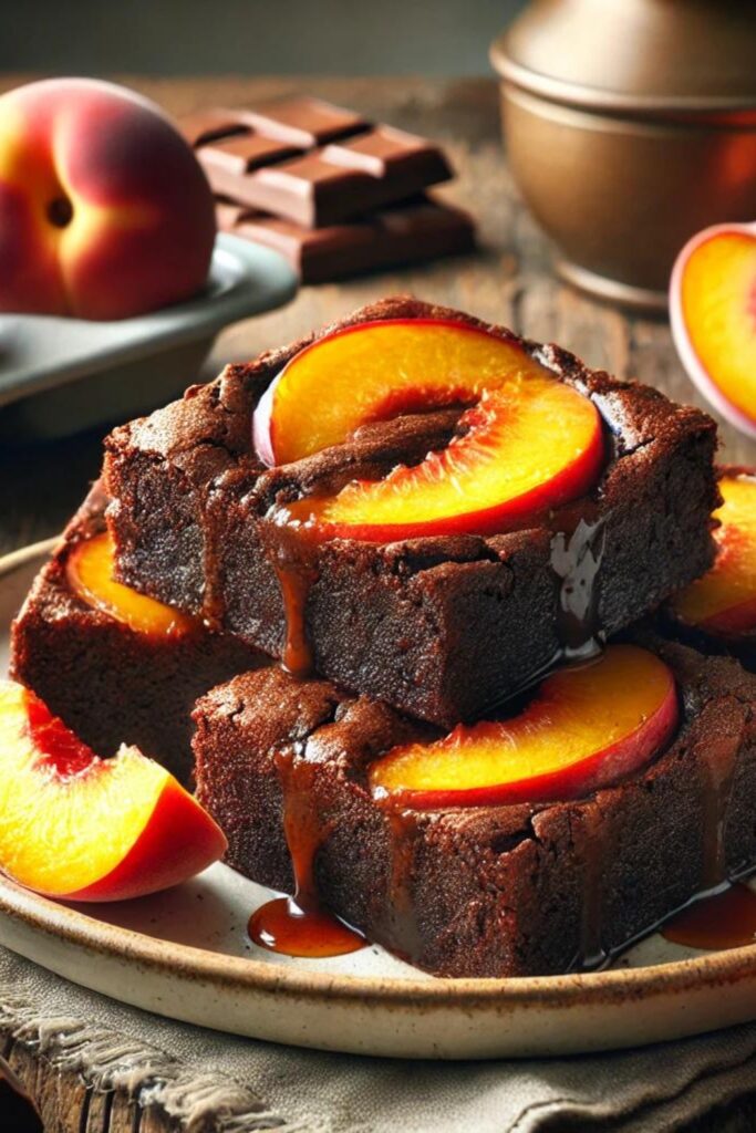 Peach Chocolate Brownies